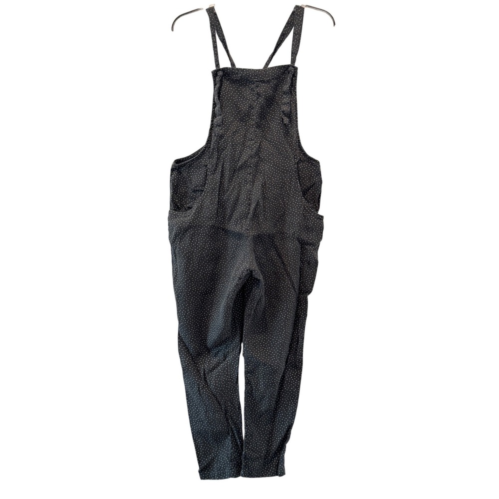 Rylee Cru Polka Dot Overalls Jumpsuit Black Teacher Mom Whimsical Spring Artsy